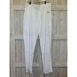 NWD Nike Pro Core Baseball Pants Size XXL White Tight Fit Open Hem AA9796-100